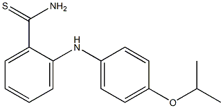 2-{[4-(propan-2-yloxy)phenyl]amino}benzene-1-carbothioamide 结构式