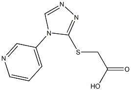 2-{[4-(pyridin-3-yl)-4H-1,2,4-triazol-3-yl]sulfanyl}acetic acid 结构式