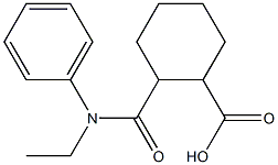2-{[ethyl(phenyl)amino]carbonyl}cyclohexanecarboxylic acid 结构式
