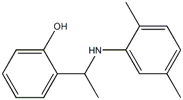 2-{1-[(2,5-dimethylphenyl)amino]ethyl}phenol 结构式