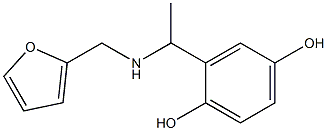 2-{1-[(2-furylmethyl)amino]ethyl}benzene-1,4-diol 结构式