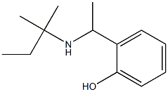 2-{1-[(2-methylbutan-2-yl)amino]ethyl}phenol 结构式