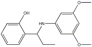 2-{1-[(3,5-dimethoxyphenyl)amino]propyl}phenol 结构式