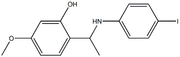 2-{1-[(4-iodophenyl)amino]ethyl}-5-methoxyphenol 结构式