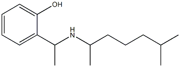 2-{1-[(6-methylheptan-2-yl)amino]ethyl}phenol 结构式