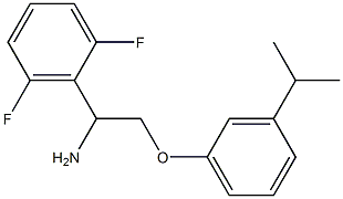 2-{1-amino-2-[3-(propan-2-yl)phenoxy]ethyl}-1,3-difluorobenzene 结构式