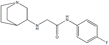 2-{1-azabicyclo[2.2.2]octan-3-ylamino}-N-(4-fluorophenyl)acetamide 结构式