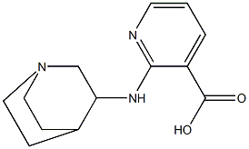 2-{1-azabicyclo[2.2.2]octan-3-ylamino}pyridine-3-carboxylic acid 结构式