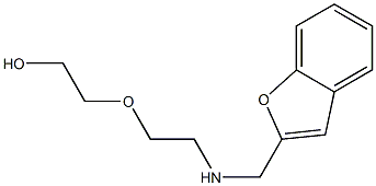 2-{2-[(1-benzofuran-2-ylmethyl)amino]ethoxy}ethan-1-ol 结构式