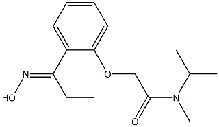 2-{2-[1-(hydroxyimino)propyl]phenoxy}-N-methyl-N-(propan-2-yl)acetamide 结构式