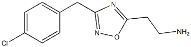 2-{3-[(4-chlorophenyl)methyl]-1,2,4-oxadiazol-5-yl}ethan-1-amine 结构式