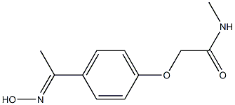 2-{4-[(1E)-N-hydroxyethanimidoyl]phenoxy}-N-methylacetamide 结构式
