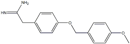 2-{4-[(4-methoxybenzyl)oxy]phenyl}ethanimidamide 结构式