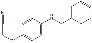 2-{4-[(cyclohex-3-en-1-ylmethyl)amino]phenoxy}acetonitrile 结构式