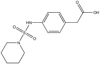 2-{4-[(piperidine-1-sulfonyl)amino]phenyl}acetic acid 结构式