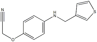 2-{4-[(thiophen-3-ylmethyl)amino]phenoxy}acetonitrile 结构式