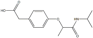 2-{4-[1-(propan-2-ylcarbamoyl)ethoxy]phenyl}acetic acid 结构式