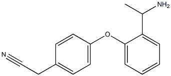 2-{4-[2-(1-aminoethyl)phenoxy]phenyl}acetonitrile 结构式