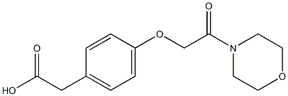 2-{4-[2-(morpholin-4-yl)-2-oxoethoxy]phenyl}acetic acid 结构式