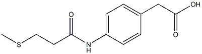 2-{4-[3-(methylsulfanyl)propanamido]phenyl}acetic acid 结构式