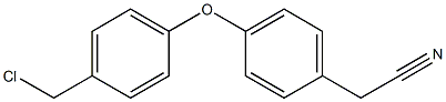 2-{4-[4-(chloromethyl)phenoxy]phenyl}acetonitrile 结构式