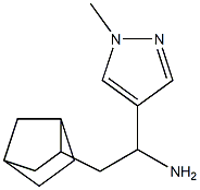 2-{bicyclo[2.2.1]heptan-2-yl}-1-(1-methyl-1H-pyrazol-4-yl)ethan-1-amine 结构式