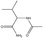 2-acetamido-3-methylbutanamide 结构式