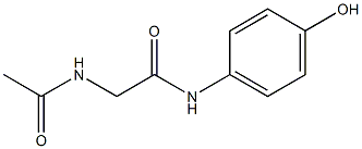 2-acetamido-N-(4-hydroxyphenyl)acetamide 结构式