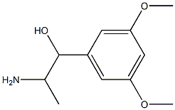 2-amino-1-(3,5-dimethoxyphenyl)propan-1-ol 结构式