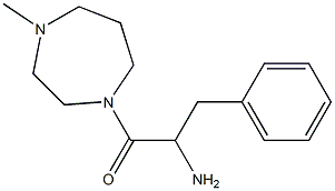 2-amino-1-(4-methyl-1,4-diazepan-1-yl)-3-phenylpropan-1-one 结构式