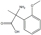 2-amino-2-(2-methoxyphenyl)propanoic acid 结构式