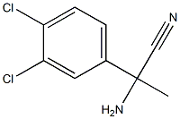 2-amino-2-(3,4-dichlorophenyl)propanenitrile 结构式