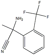 2-amino-2-[2-(trifluoromethyl)phenyl]propanenitrile 结构式