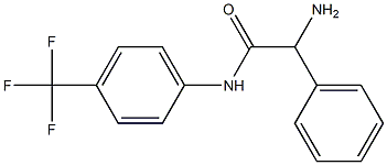 2-amino-2-phenyl-N-[4-(trifluoromethyl)phenyl]acetamide 结构式