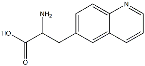 2-amino-3-(quinolin-6-yl)propanoic acid 结构式
