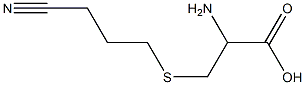 2-amino-3-[(3-cyanopropyl)thio]propanoic acid 结构式