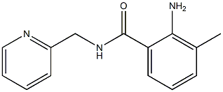 2-amino-3-methyl-N-(pyridin-2-ylmethyl)benzamide 结构式