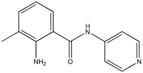 2-amino-3-methyl-N-pyridin-4-ylbenzamide 结构式