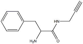 2-amino-3-phenyl-N-prop-2-ynylpropanamide 结构式