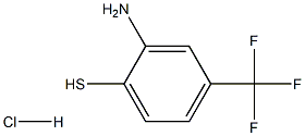 2-amino-4-(trifluoromethyl)benzene-1-thiol hydrochloride 结构式