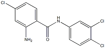 2-amino-4-chloro-N-(3,4-dichlorophenyl)benzamide 结构式