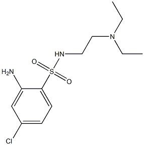 2-amino-4-chloro-N-[2-(diethylamino)ethyl]benzene-1-sulfonamide 结构式