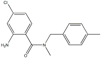 2-amino-4-chloro-N-methyl-N-[(4-methylphenyl)methyl]benzamide 结构式