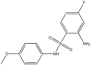 2-amino-4-fluoro-N-(4-methoxyphenyl)benzene-1-sulfonamide 结构式