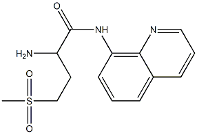 2-amino-4-methanesulfonyl-N-(quinolin-8-yl)butanamide 结构式