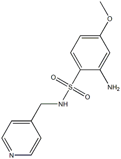 2-amino-4-methoxy-N-(pyridin-4-ylmethyl)benzene-1-sulfonamide 结构式