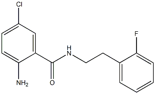 2-amino-5-chloro-N-[2-(2-fluorophenyl)ethyl]benzamide 结构式