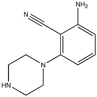 2-amino-6-(piperazin-1-yl)benzonitrile 结构式