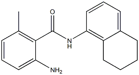 2-amino-6-methyl-N-(5,6,7,8-tetrahydronaphthalen-1-yl)benzamide 结构式