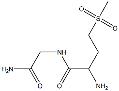 2-amino-N-(2-amino-2-oxoethyl)-4-(methylsulfonyl)butanamide 结构式